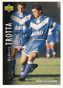 Roberto Trotta Velez Sarsfield 1995 Upper Deck Futbol Argentina #86